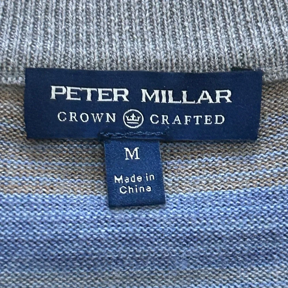 Peter Millar Men’s Medium 1/4 Zip Legend Wool Sweater